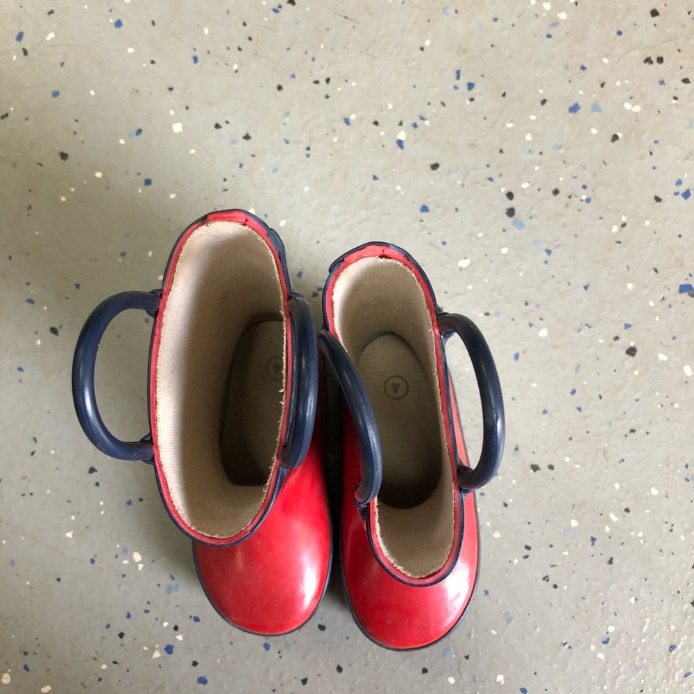 Lonecone Size 4 Red Rainboots